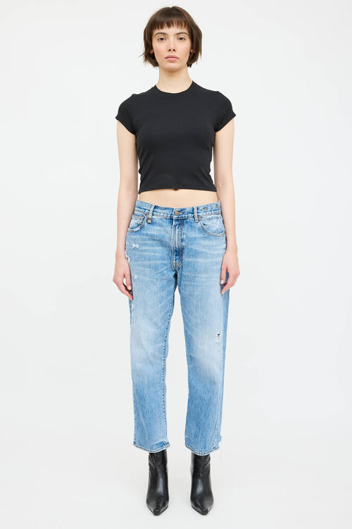 R13 Distressed Boyfriend Jeans