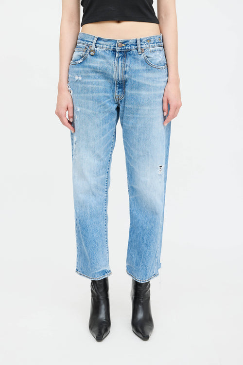R13 Distressed Boyfriend Jeans