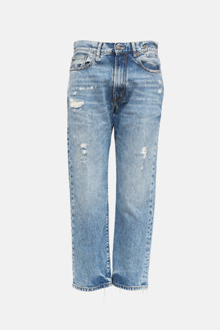 R13 Distressed Boyfriend Jeans