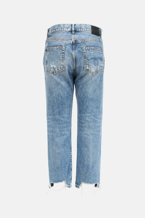 R13 Distressed Boyfriend Jeans