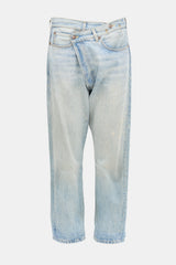 R13 Distressed Cross Over Jeans