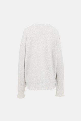 R13 Distressed Vintage Sweatshirt