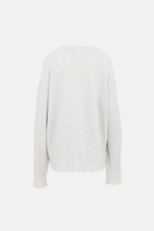 R13 Distressed Vintage Sweatshirt