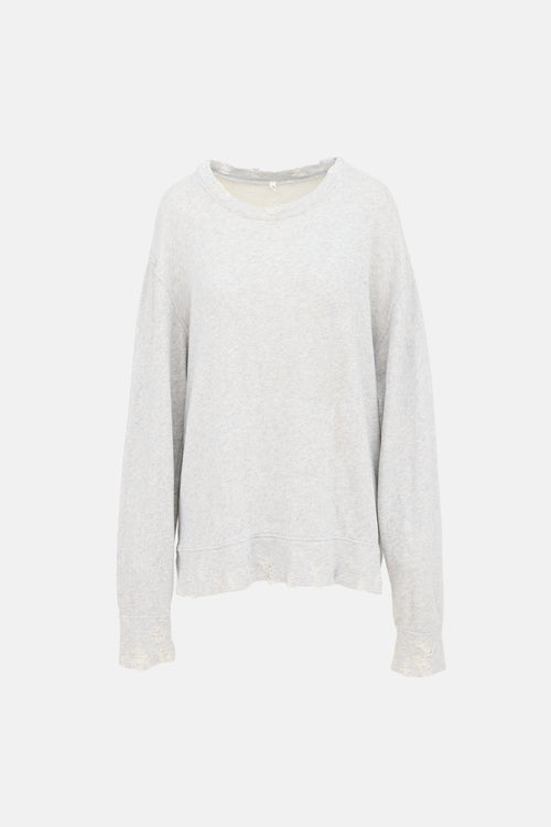 R13 Distressed Vintage Sweatshirt