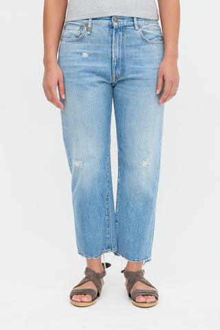 R13 Distressed Boyfriend Jeans