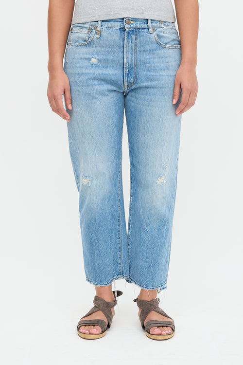 R13 Distressed Boyfriend Jeans
