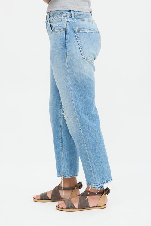 R13 Distressed Boyfriend Jeans