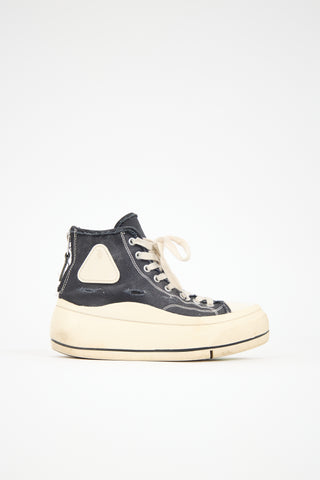 R13 Distressed Canvas Sneaker