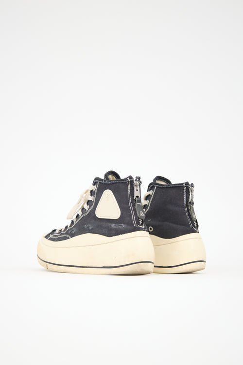 R13 Distressed Canvas Sneaker