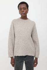 R13 Distressed Merino Wool Sweater