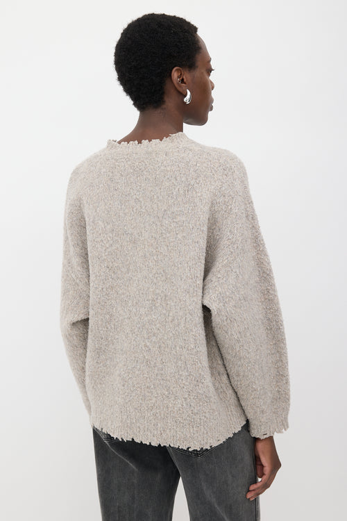 R13 Distressed Merino Wool Sweater