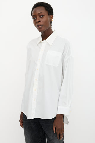 R13 Drop Neck Oxford Shirt