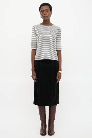 R13 Elbow Sleeve Stripe T-Shirt