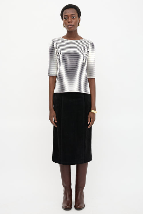 R13 Elbow Sleeve Stripe T-Shirt