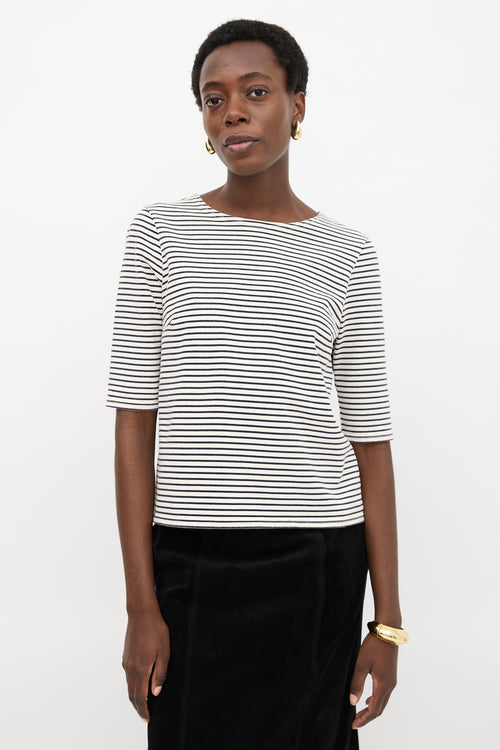 R13 Elbow Sleeve Stripe T-Shirt