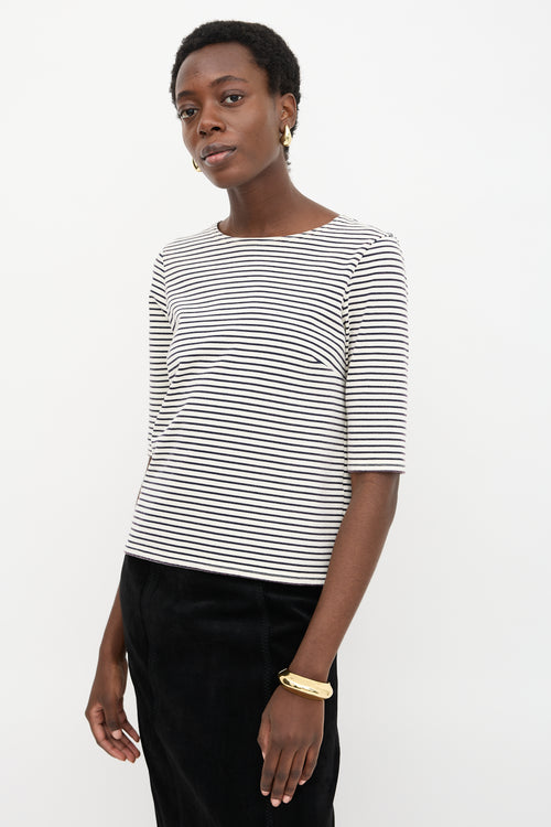 R13 Elbow Sleeve Stripe T-Shirt