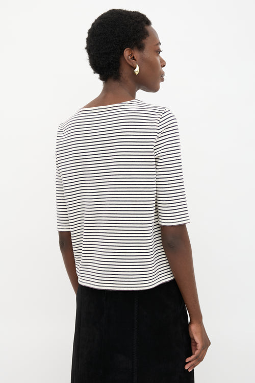 R13 Elbow Sleeve Stripe T-Shirt