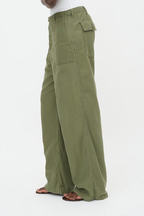 R13 Wide Leg Utility Pant