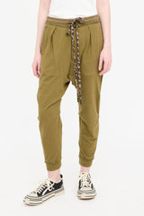 R13 Harem Cropped Sweat Pant