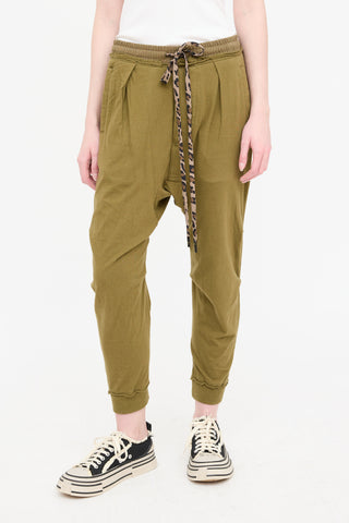 R13 Harem Cropped Sweat Pant
