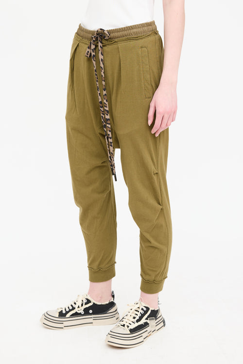 R13 Harem Cropped Sweat Pant