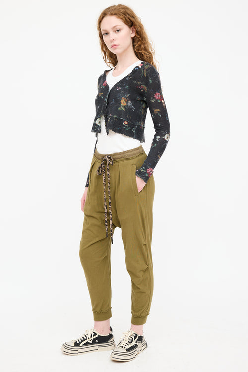 R13 Harem Cropped Sweat Pant