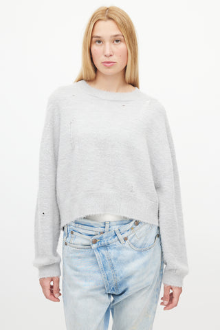 Louis Vuitton // Black & White Fur Cashmere Sweater – VSP Consignment