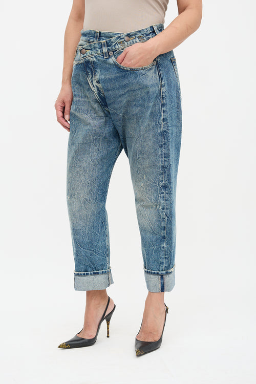 R13 Kelly Cross Over Jeans