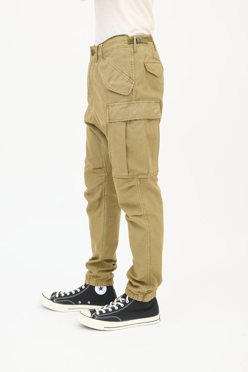 R13 Khaki Green Military Cargo Pant