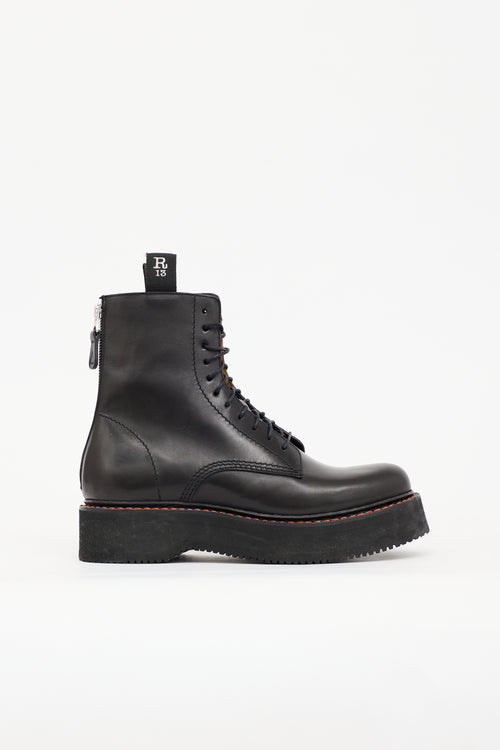 R13 Leather Single Stack Boot