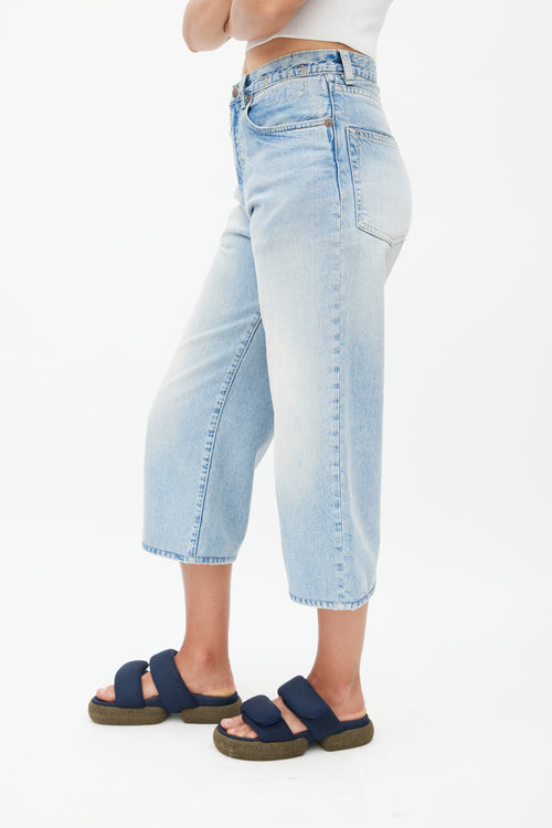 R13 Light Wash Ankled D'Arcy Jeans