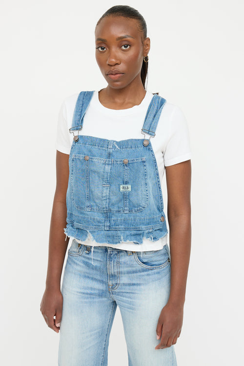 R13 Denim Overall Top