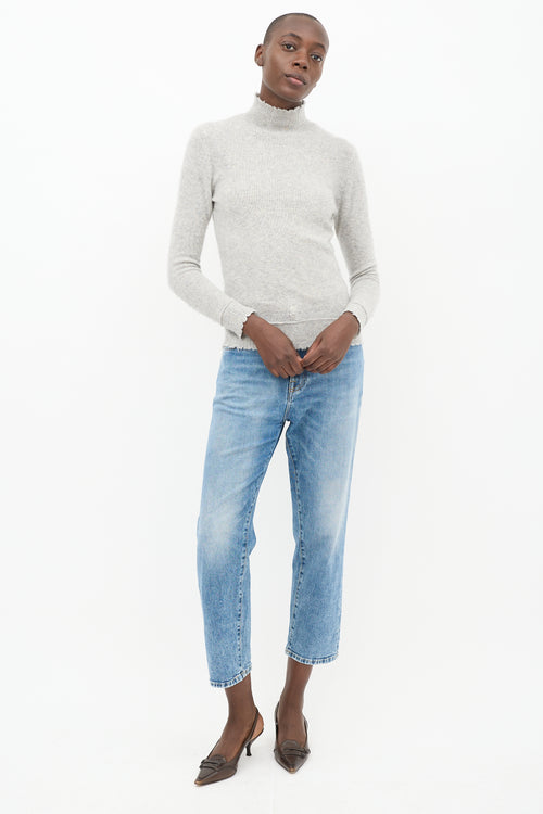 R13 Light Wash Shelley Slim Jeans