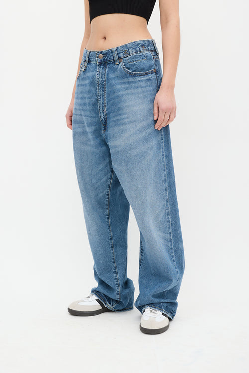 R13 Medium Wash Alan Blue Venti Jeans