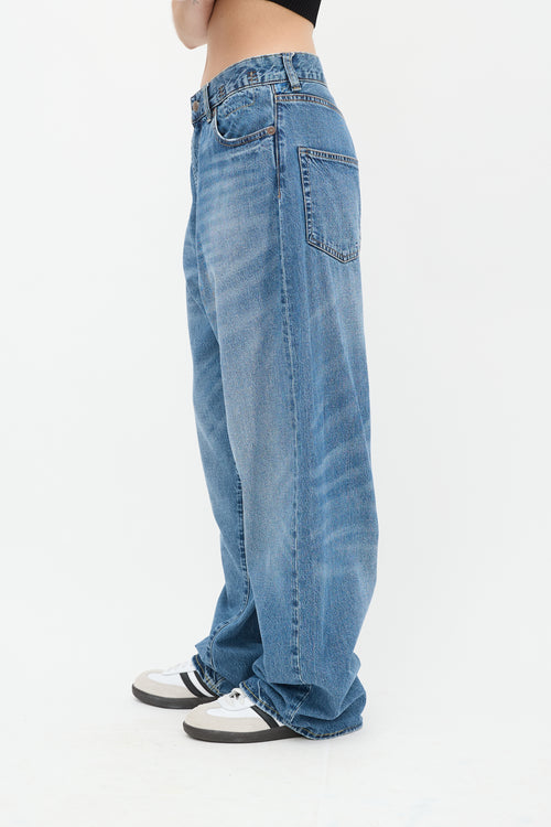 R13 Medium Wash Alan Blue Venti Jeans