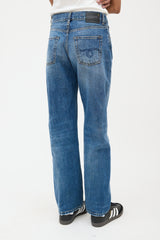 R13 Medium Wash Alice Straight Leg Jeans