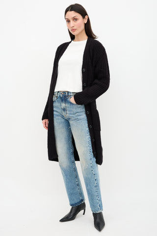 R13 Courtney Slim Distressed Jeans
