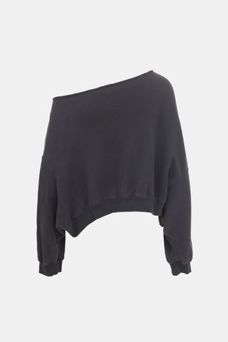 R13 Off Shoulder Patti Sweatshirt