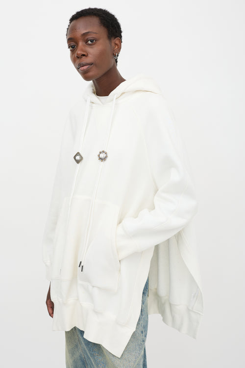 R13 Oversized Cape Hoodie