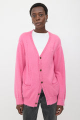 R13 Oversized Distressed Wool Cardigan
