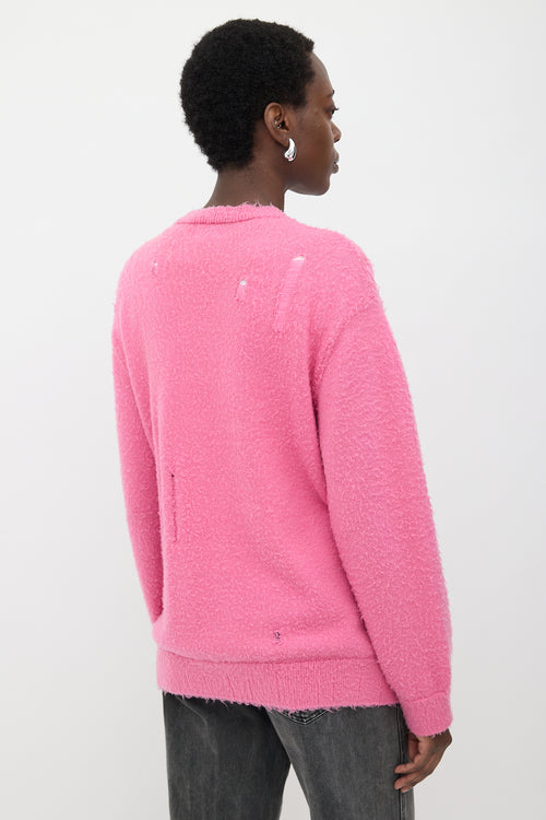 R13 Oversized Distressed Wool Cardigan