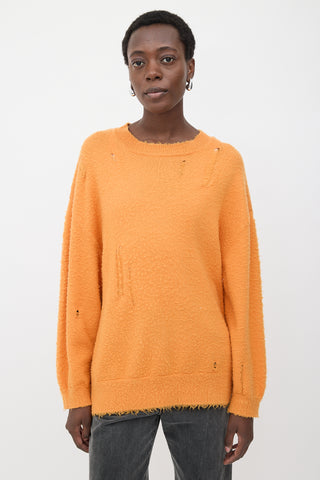 R13 Oversized Distressed Wool Sweater