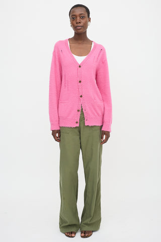 R13 Distressed Wool Cardigan