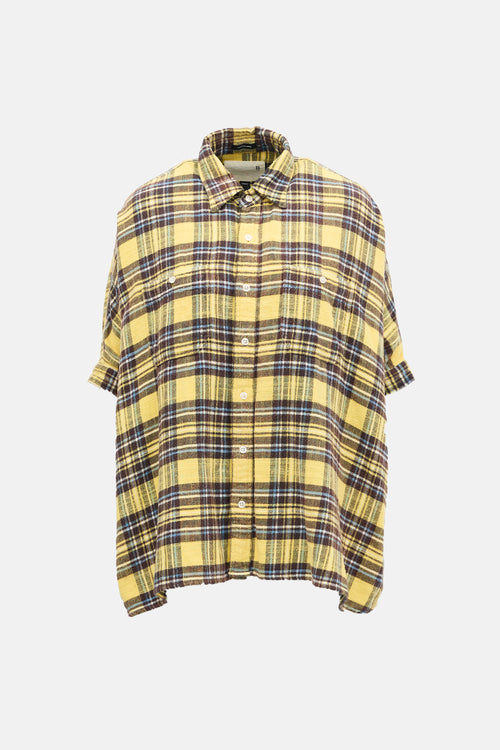 R13 Plaid Oversized Boxy Shirt