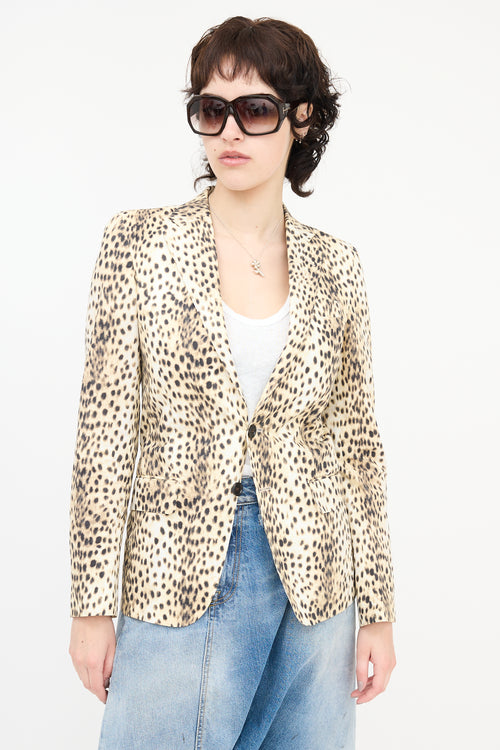 R13 Printed Boyfriend Blazer