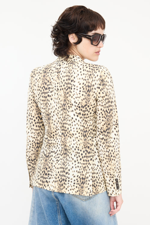 R13 Printed Boyfriend Blazer