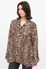 R13 Printed Oversized Cowboy Shirt