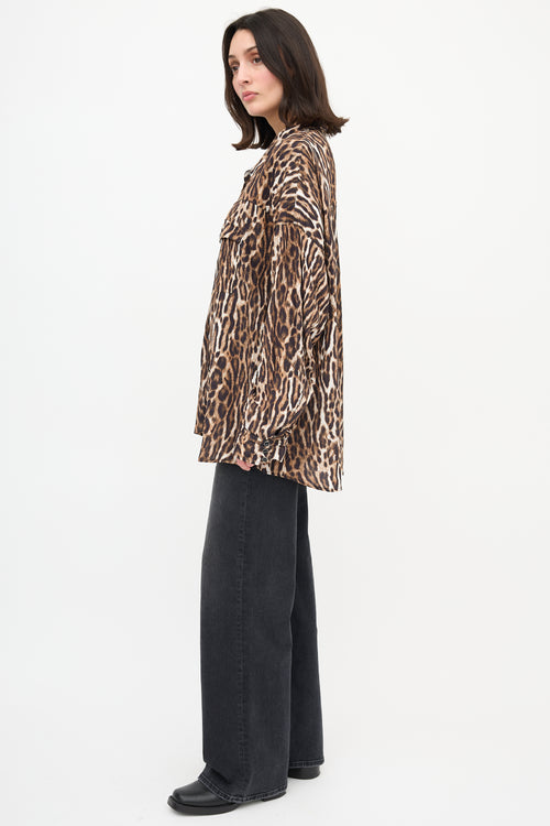 R13 Printed Oversized Cowboy Shirt