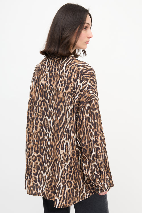 R13 Printed Oversized Cowboy Shirt