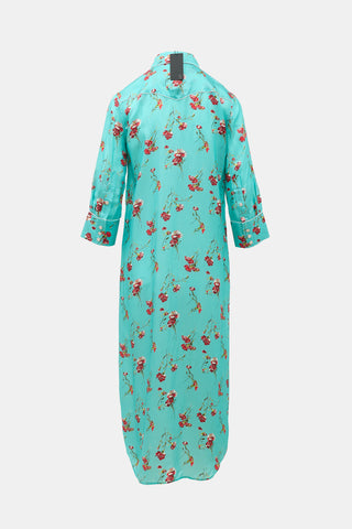 R13 Satin Floral Cowboy Dress